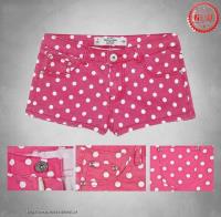 dames abercrombie classic shorts dot rose Outlet Sale 2wtci702